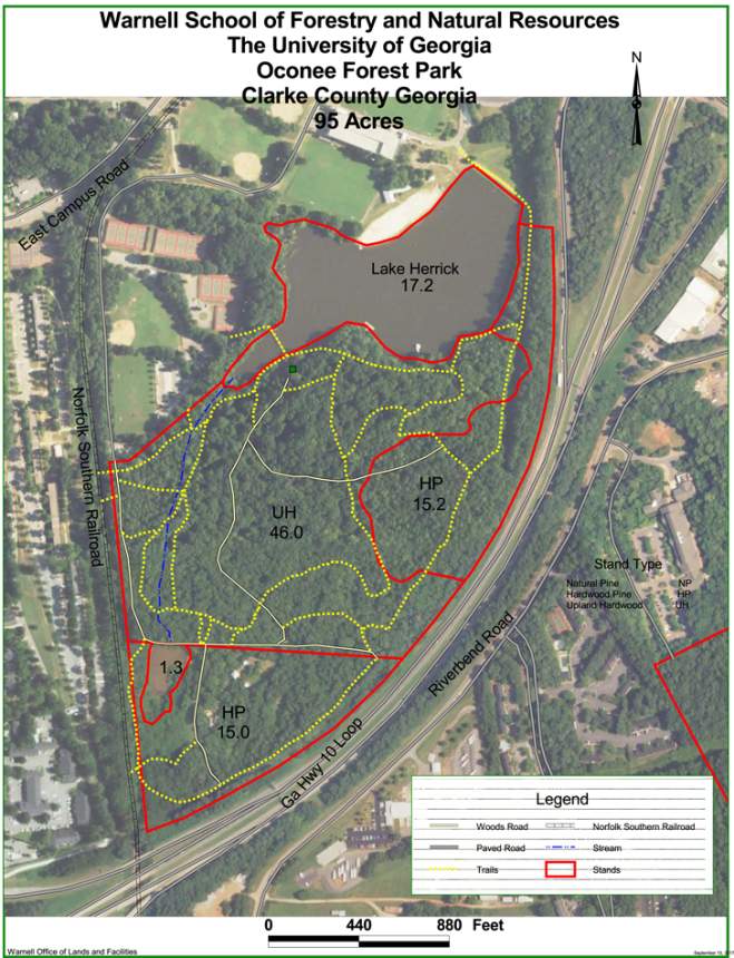 map of oconee forest park