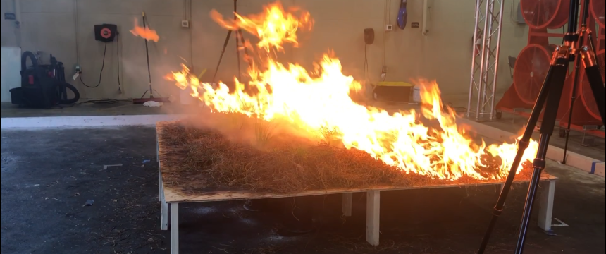 An image from a high-fuel burn